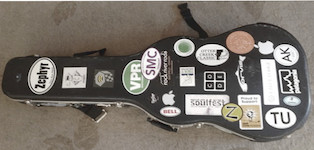 Photo of a guitar case